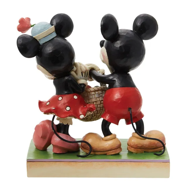 【Enesco】精品家飾 Disney 迪士尼 米奇和米妮春暖花開復活節彩蛋居家擺飾