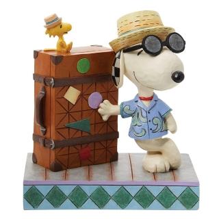 【Enesco】精品家飾 SNOOPY 史努比和胡士託度假風居家擺飾