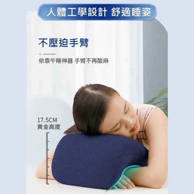 【Travelblue 藍旅】趴睡枕 背靠枕 高級慢回彈記憶棉 凹槽專利設計 午睡枕 腰靠枕