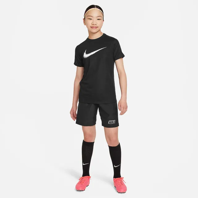 【NIKE 耐吉】上衣 童裝 大童 男女童 短袖上衣 運動 K NK DF TRPHY23 SS TOP GX 黑 FD3965-010