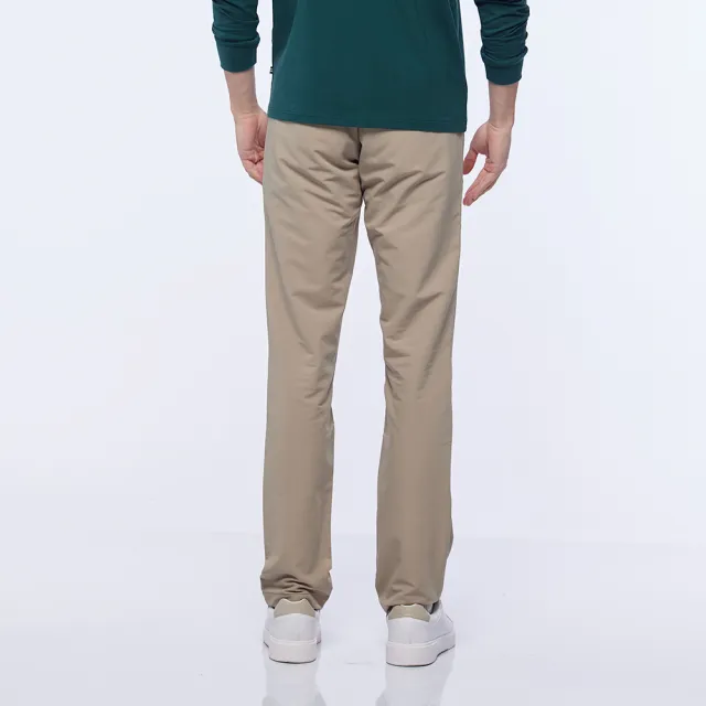 【NAUTICA】男裝 舒適素面彈性長褲(卡其)