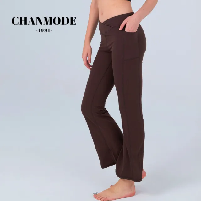【CHANMODE 香茉】提臀修身春秋喇叭褲瑜珈褲