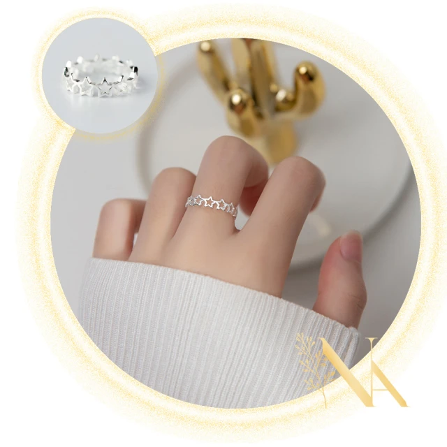 巴黎精品 莫桑鑽戒指925純銀指環(1克拉D色太陽花銀戒指女