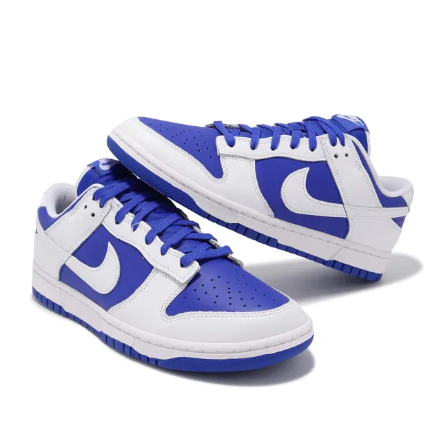 【NIKE 耐吉】休閒鞋 Dunk Low Racer Blue 男鞋 女鞋 白 藍 賽車藍 反轉 經典(DD1391-401)