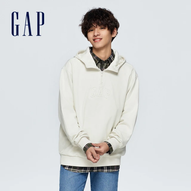 GAP 男裝 Logo直筒卡其褲-黑色(887954)好評推