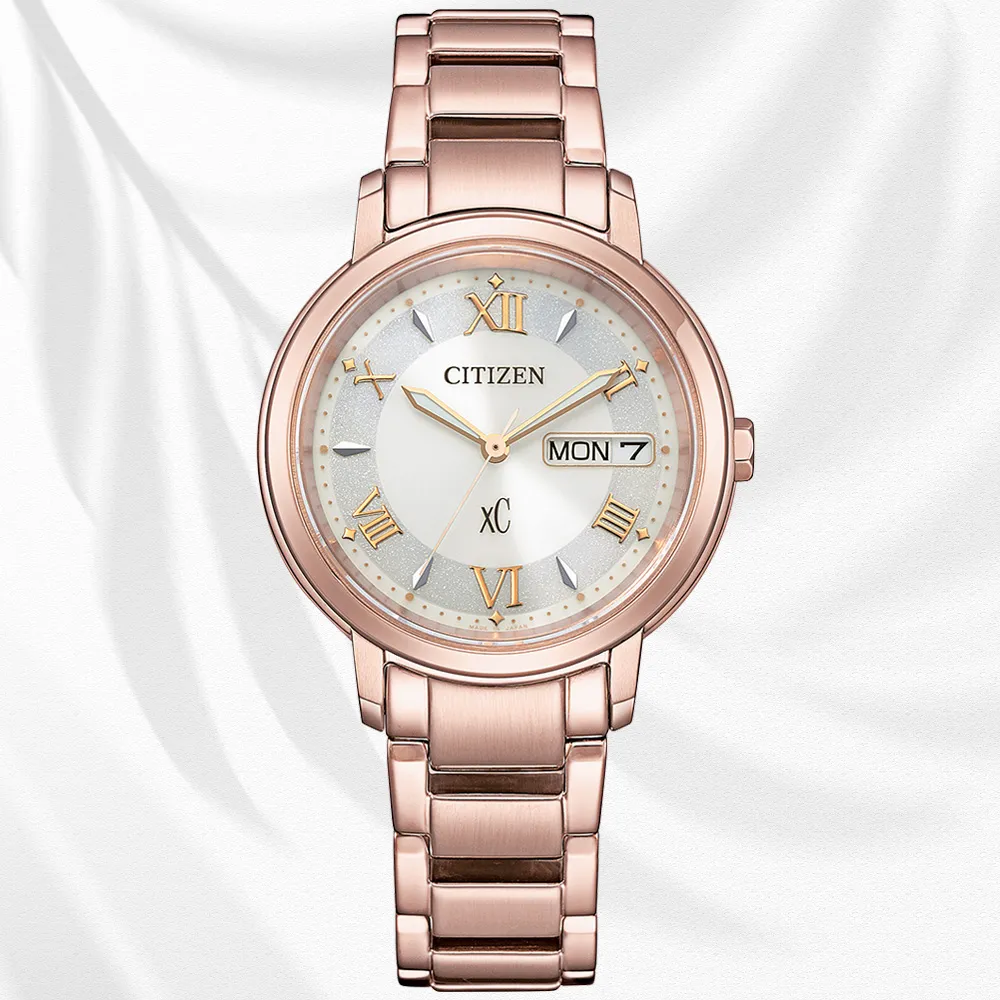 【CITIZEN 星辰】xC系列 亞洲限定款 時尚優雅 光動能腕錶 母親節 禮物(EW2426-62A)