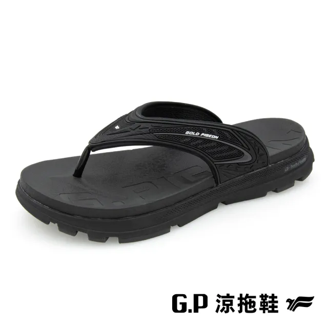 【G.P】G-tech Foam緩震高彈人字拖鞋G9353M-黑色(SIZE:39-45 共二色)