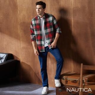 【NAUTICA】男裝 百搭休閒牛仔長褲(深藍)