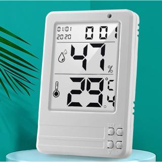 【LIFE SHOP 生活購物】超薄簡約溫溼度電子鐘 / L款(溫度計 溼度計 電子鐘 大螢幕)