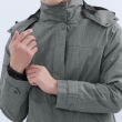 【遊遍天下】二件式GlobeTex防水長版外套+無車縫羽絨外套 25012(三合一外套 防水防風 登山 M-5L)