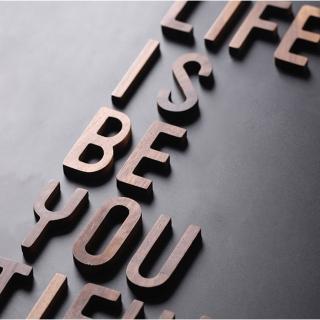 【LIFE SHOP 生活購物】胡桃木英文字母裝飾 /A-Z/0-9(氣氛營造 會場佈置 浪漫造景 室內佈置)