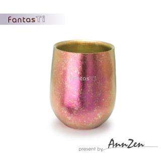 【AnnZen】《FantasTi》鈦愛生活-雙層保冷溫純鈦杯-粉漾結晶(純鈦雙層杯-粉漾結晶)