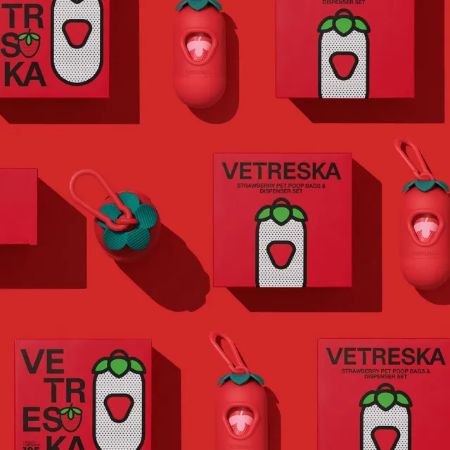【Vetreska 未卡】未卡 草莓拾便器 補充替換袋 20捲/盒
