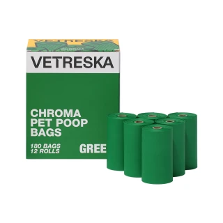 【Vetreska 未卡】Chroma拾便器 補充替換袋 綠 12捲/盒