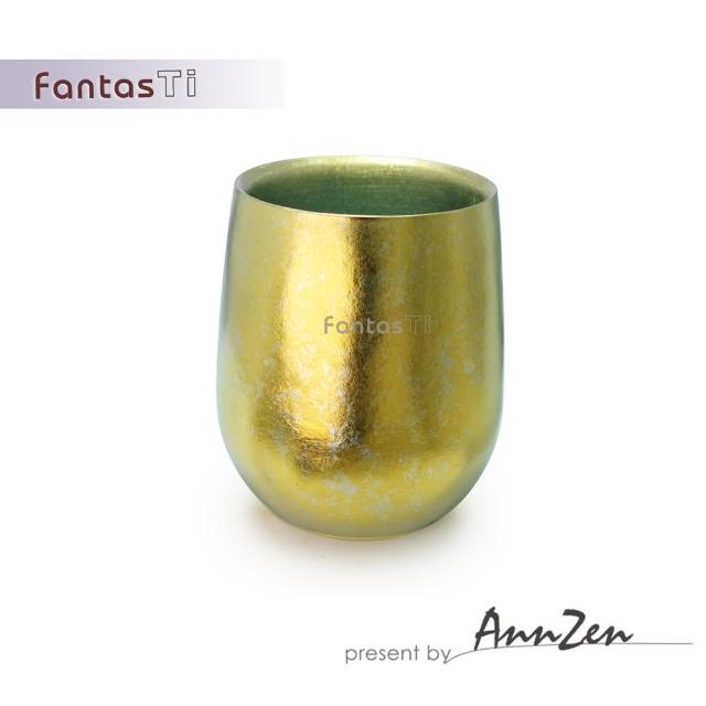 【AnnZen】《FantasTi》鈦愛生活-雙層保冷溫純鈦杯-幻金結晶(純鈦雙層杯-幻金結晶)