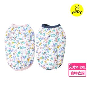 【pettrip】小鹿印花棉馬甲(秋冬款寵物服飾 貓狗衣服 兩面可穿 保暖舒適)