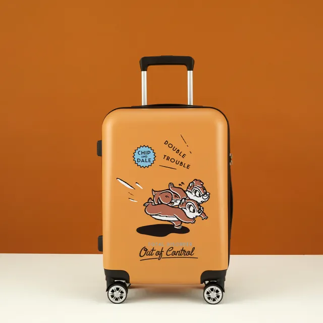 【Disney 迪士尼】20吋行李箱-奇奇蒂蒂(2色可選 旅行箱 海關鎖 雙排飛機輪)