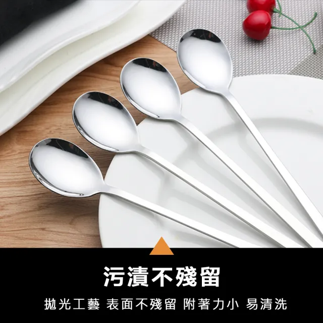 【樂邁家居】304不鏽鋼 韓式 福字 湯匙 餐勺 飯勺  一體成型 易清洗(21.6cm 2入組)