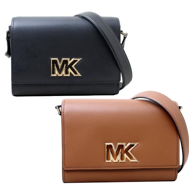 【Michael Kors】MK MIMI簍空LOGO高質感翻蓋斜背包(多色任選)