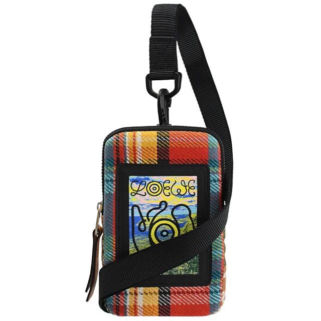LOEWE 羅威LOEWE 羅威 Eye/LOEWE/Nature 個性彩色帆布手機包斜背包