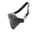【Louis Vuitton 路易威登】M46035 經典Discovery PM系列Monogram Eclipse帆布胸/腰包(黑灰色)