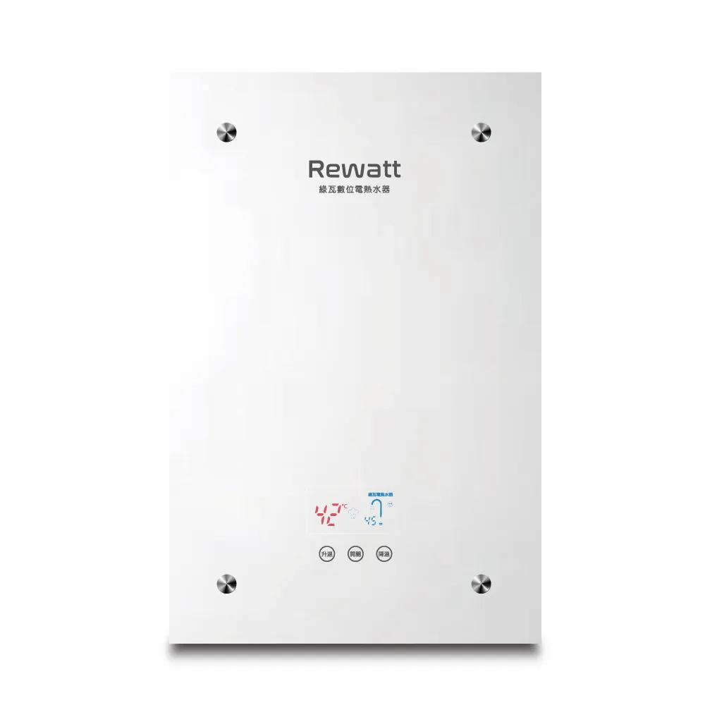 【ReWatt 綠瓦】鏡面負離子數位電熱水器(QR-209F不含安裝)