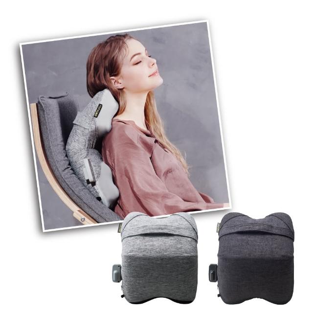 【日本ATEX官方旗艦館】Lourdes V 型溫感推揉按摩枕 AX-HCL348(3D仿生揉捏/二色)