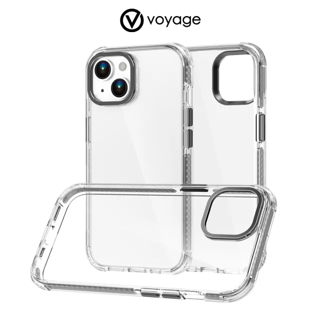 【VOYAGE】iPhone 15 Plus 6.7 超軍規防摔保護殼-Pure Tactical 黑(環保塑料 兩年抗黃保證)