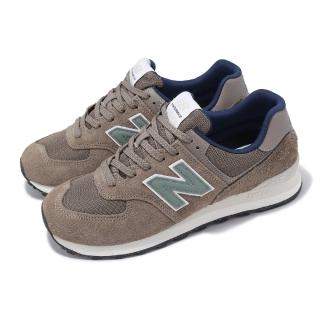 【NEW BALANCE】休閒鞋 574 男鞋 女鞋 棕 藍 麂皮 網布 透氣 復古 情侶鞋 NB(U574SBB-D)