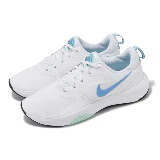 【NIKE 耐吉】訓練鞋 Wmns City REP TR 女鞋 白 藍 健身 緩震 運動鞋(DA1351-102)