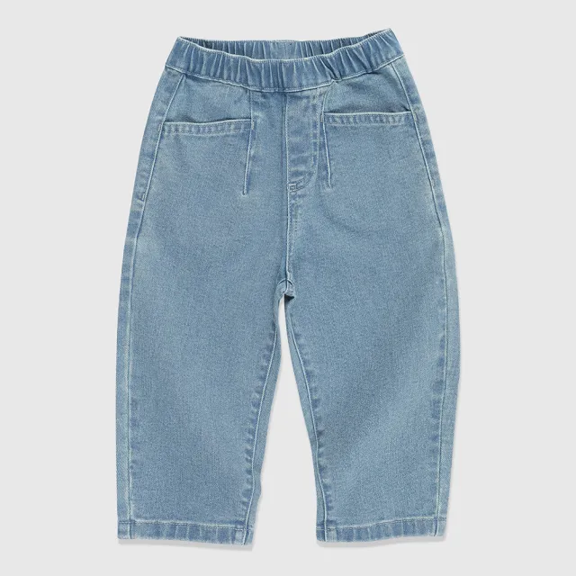 【GAP】男幼童裝 鬆緊錐形牛仔褲-淺藍色(892009)