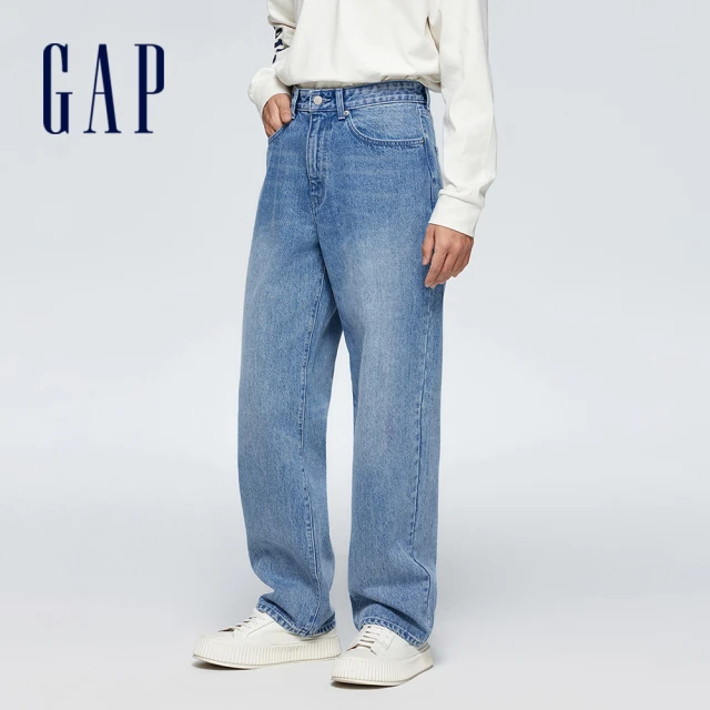 GAP 男裝 Logo純棉帽T-深灰色(837458)優惠推