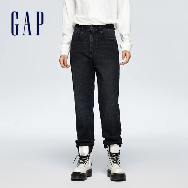 GAP 男裝 直筒牛仔褲-黑色(889522)品牌優惠