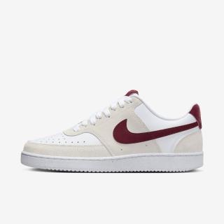 【NIKE 耐吉】W Court Vision LO 女 休閒鞋 運動 基本款 舒適 透氣 米白 紅(FQ7628-100)