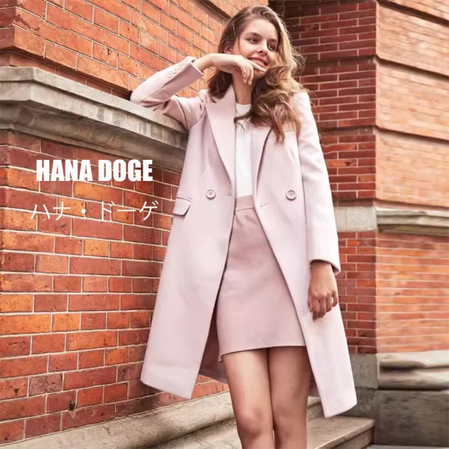 HANA DOGE ハナ・ドーゲ 復古赫本風大翻領喇叭袖寬鬆