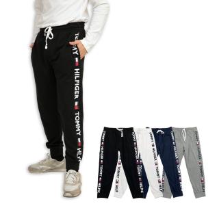 【Tommy Hilfiger】棉長褲 男款 四色 大尺碼 棉褲 抽繩 鬆緊褲 束口褲 居家服 長褲(居家服 長褲 8615)
