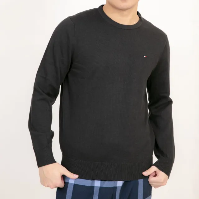 【Tommy Hilfiger】Tommy Hilfiger 針織毛衣 刺繡logo 縮口 針織 長袖 毛衣(針織毛衣9230CS1)