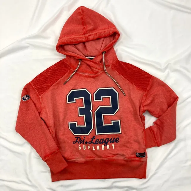 【Superdry】女版 土耳其製 寬肩 極度乾燥  厚帽T 連帽 上衣 logo油墨裂紋  短版(連帽 上衣 5015CC3)