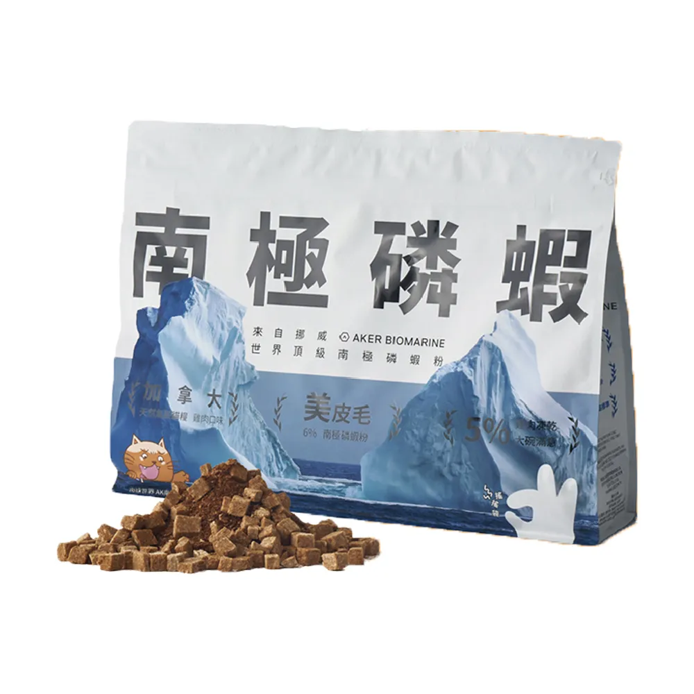 【PAW PAW LAND 肉球世界】AK南極磷蝦X雞肉凍乾無穀貓糧 2.5kg 兩入組(貓飼料、貓乾糧、無榖)