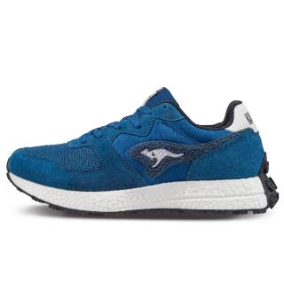 【KangaROOS】美國袋鼠鞋 男 AUSSIE EVO 復古運動跑鞋 藍(KM21216)