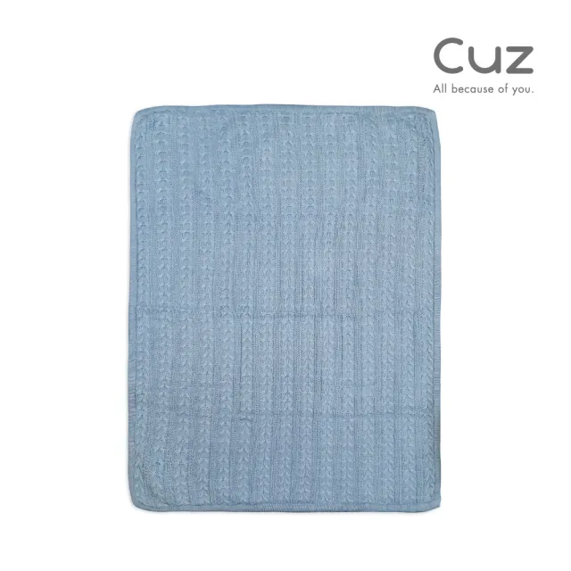 【Cuz】印度有機棉加厚織毯 眠續-湖藍