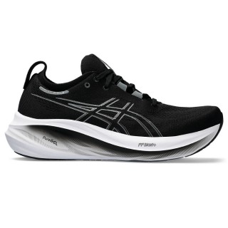 【asics 亞瑟士】GEL-NIMBUS 26 4E 男款 超寬楦 緩衝 慢跑鞋 黑灰(1011B796-001)