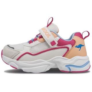 【KangaROOS】美國袋鼠鞋 童鞋 FUSION 2 復古老爹鞋 橘/桃(KK32321)