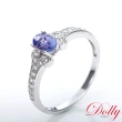 【DOLLY】0.50克拉 18K金天然丹泉石鑽石戒指(005)