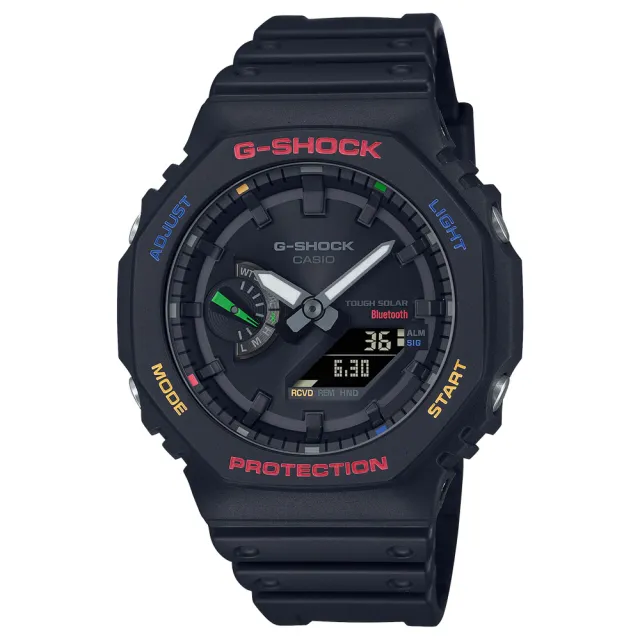 【CASIO 卡西歐】G-SHOCK  農家橡樹 太陽能雙顯腕錶 45.4mm(GA-B2100FC-1A)