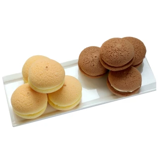 【美食村】北海道冰心蛋糕原味/巧克力任選4盒組(8入/盒)