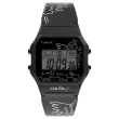 【TIMEX】天美時 T80 x Keith Haring 34 毫米普普藝術風格電子錶 黑 TXTW2W25500