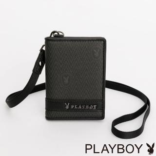【PLAYBOY】證件套 Defense系列(黑色)