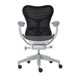 【Herman Miller】Mirra 2 人體工學椅 全功能 Butterfly Back 高階包布款 石墨黑/白框架(平行輸入)