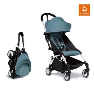 【STOKKE 官方直營】YOYO 嬰兒推車6+成長組(含車架+布件+雨罩+腳踏板+杯架 兒童推車/嬰兒車/登機車)